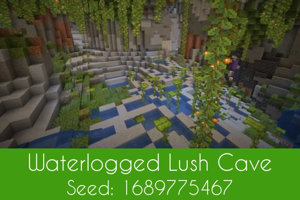 Waterlogged Lush Cave