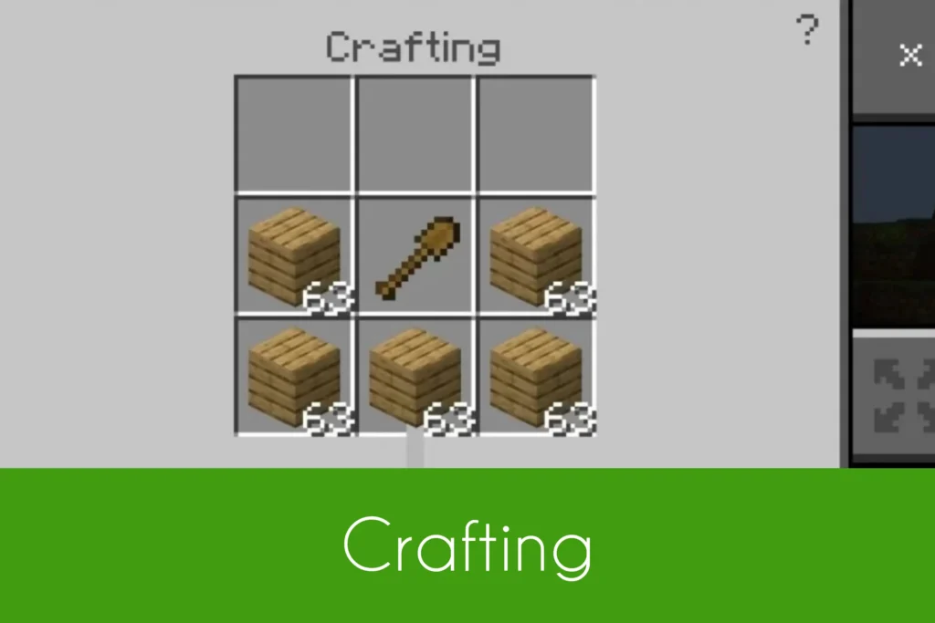 Crafting in Pocket Edition