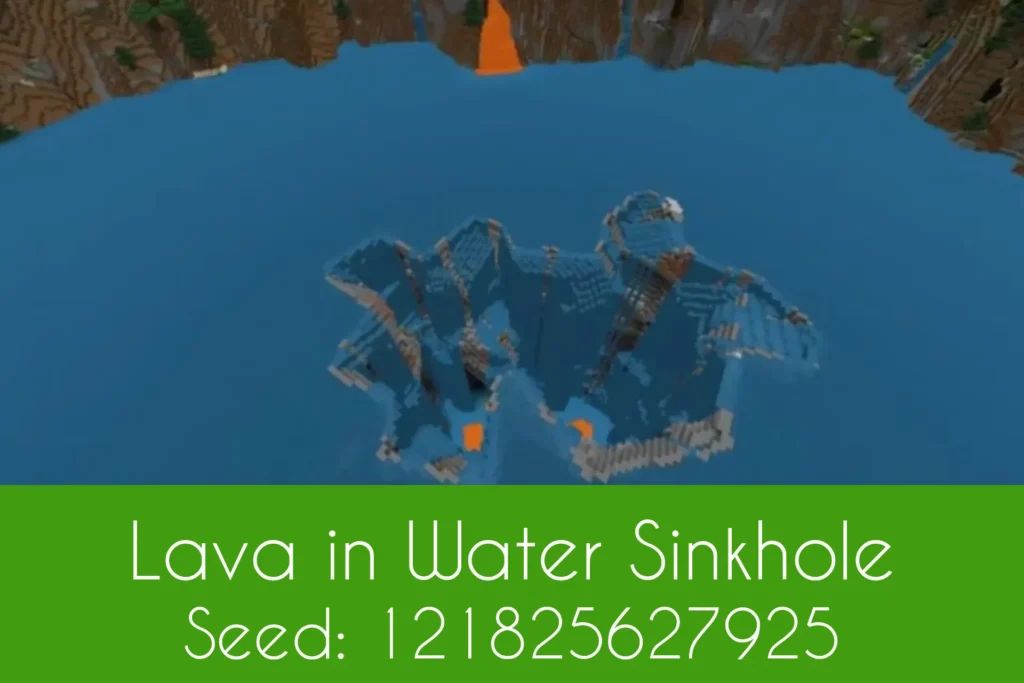 Lava in Water Sinkhole