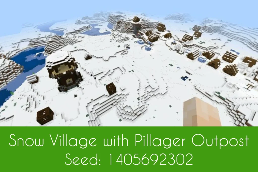 Snow Village with Pillager Outpost