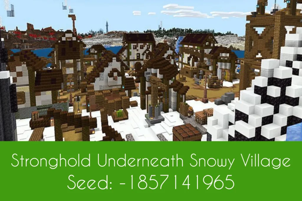 Stronghold Underneath Snowy Village